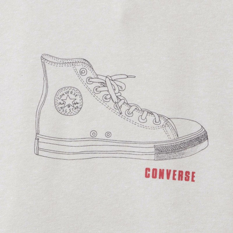 [期間限定価格]CONVERSE  シューズラバープリント裏毛パーカー レディース商品画像-22