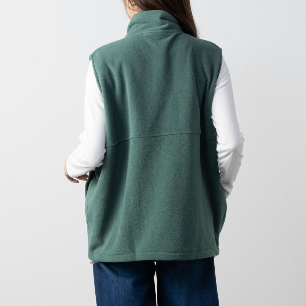 DISCUS フリーススタンドジップベスト レディース