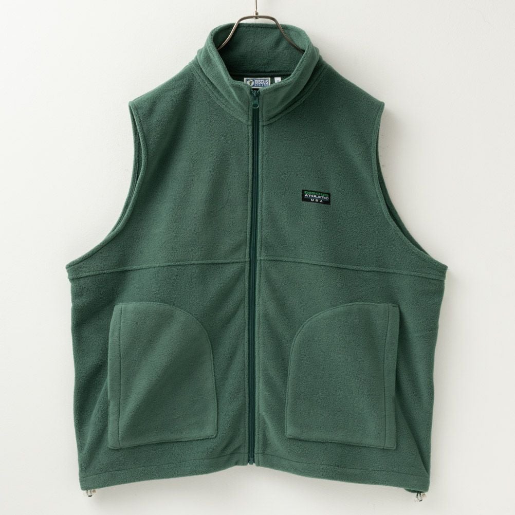 DISCUS フリーススタンドジップベスト レディース