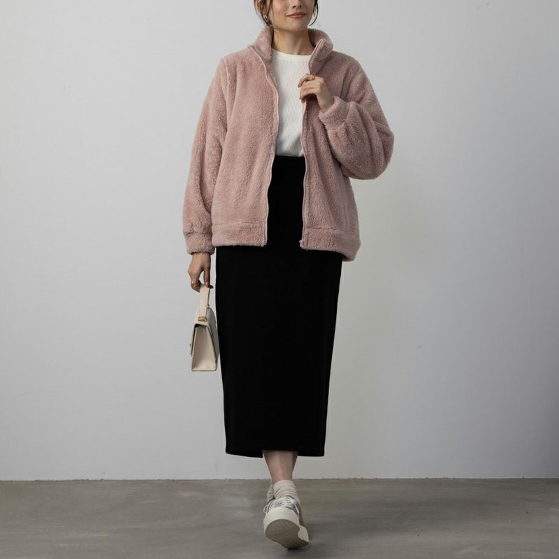 [期間限定価格]NAVY  温℃ ボアジップアップジャケット レディース商品画像-6