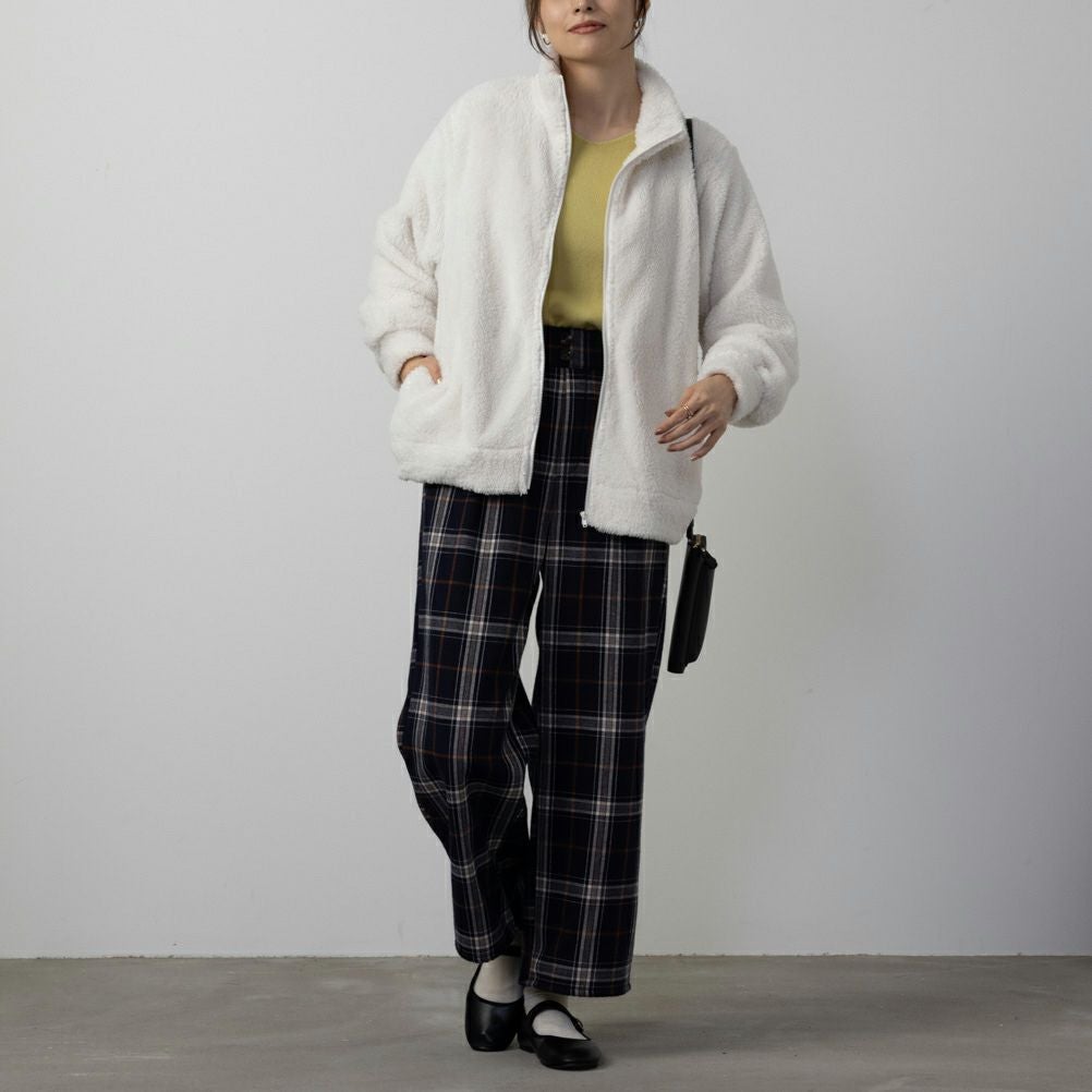 NAVY 温℃ ボアジップアップジャケット レディース