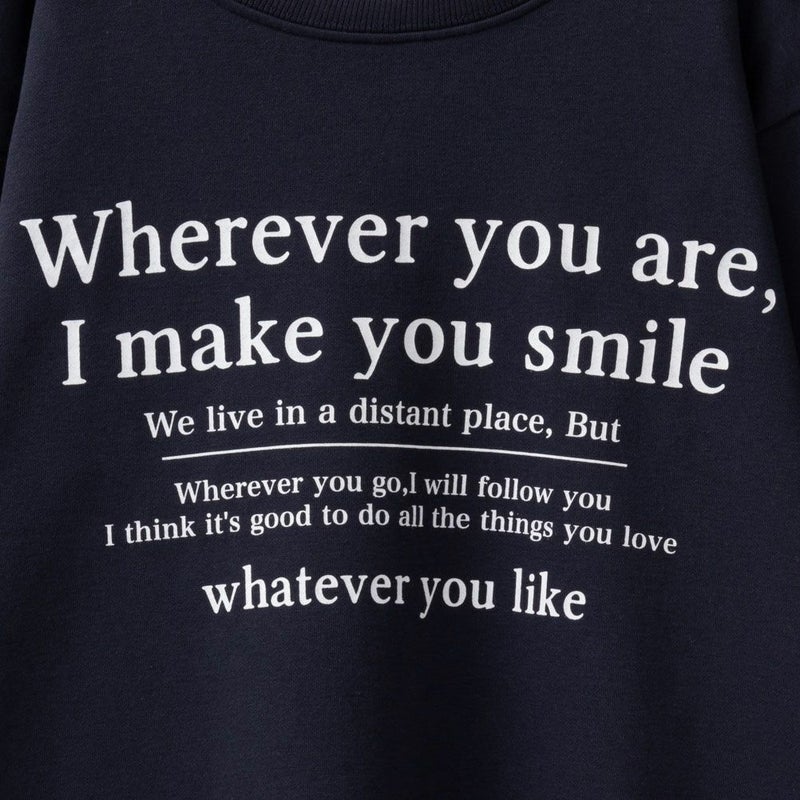 [期間限定価格]T-GRAPHICS  裏起毛メッセージトレーナー キッズ商品画像-8