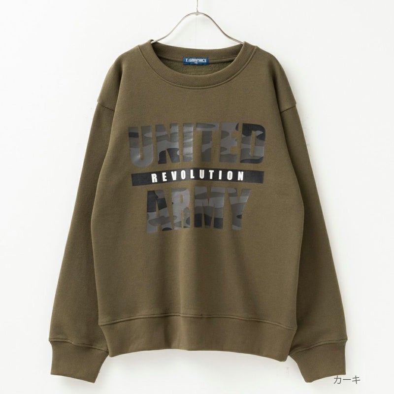 [期間限定価格]T-GRAPHICS  裏起毛プリントトレーナー キッズ商品画像-1