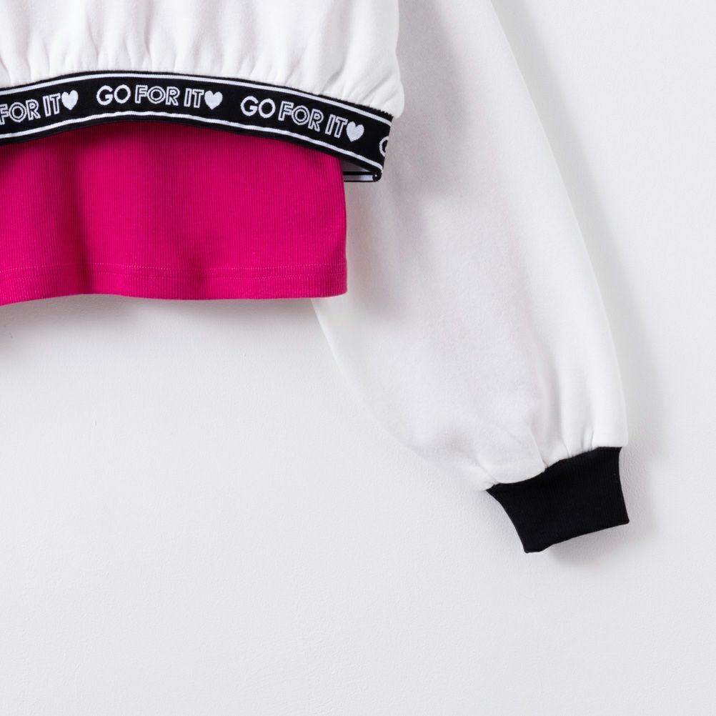 Simplify ショート丈ハーフジップアップアンサンブル キッズ