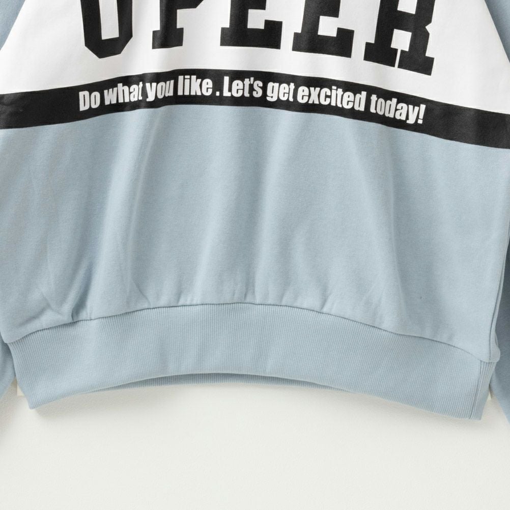 T-GRAPHICS ビッグロゴトレーナー キッズ