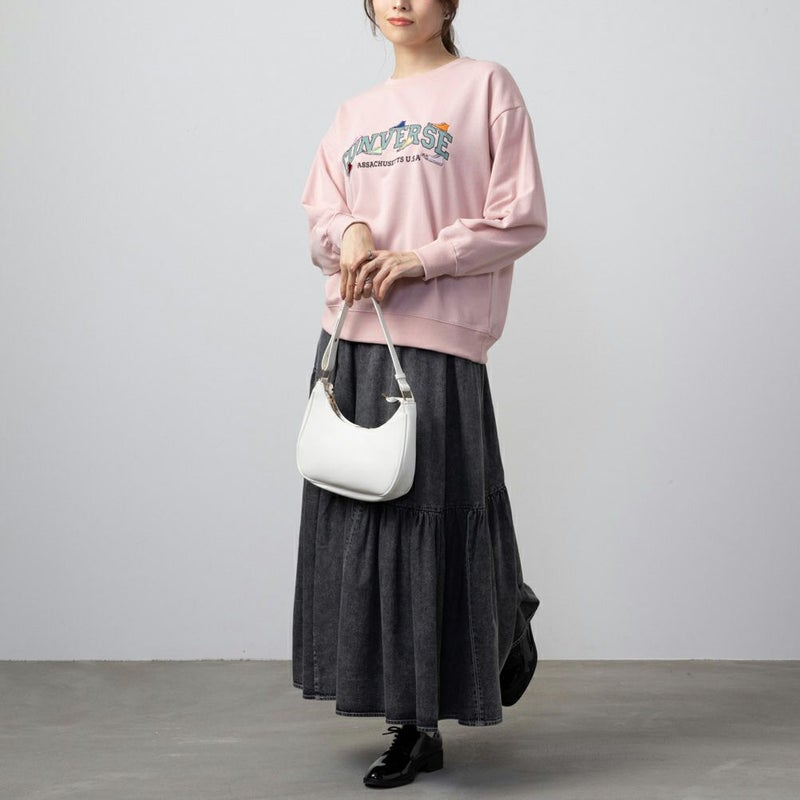 CONVERSE 裏毛シューズ刺繍トレーナー レディース商品画像-11