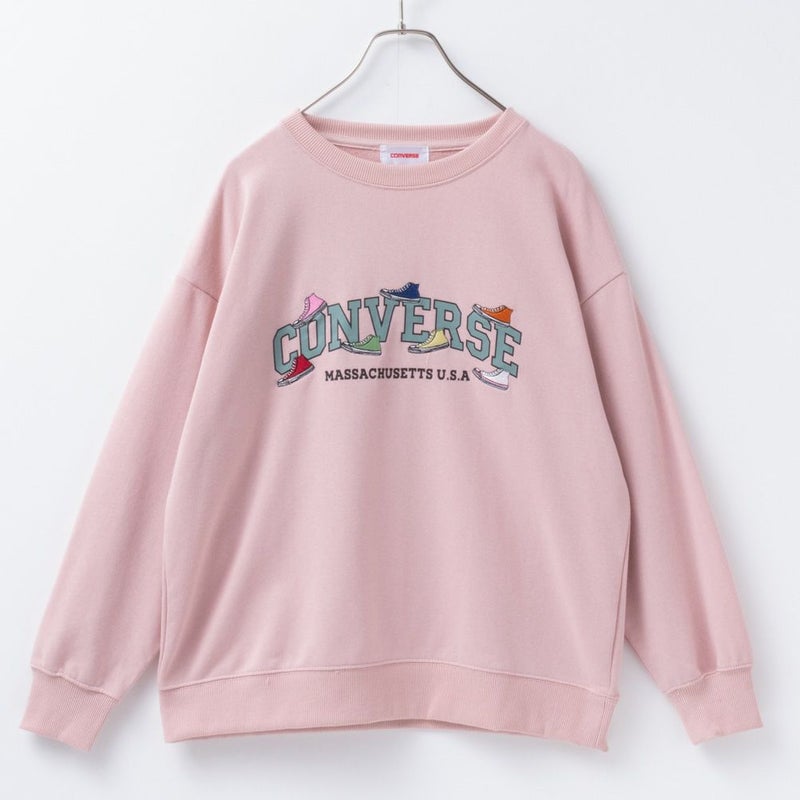 CONVERSE 裏毛シューズ刺繍トレーナー レディース商品画像-18