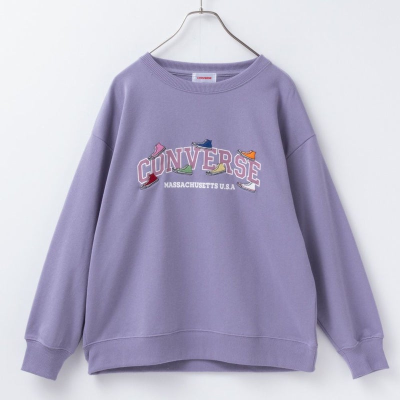 CONVERSE 裏毛シューズ刺繍トレーナー レディース商品画像-20