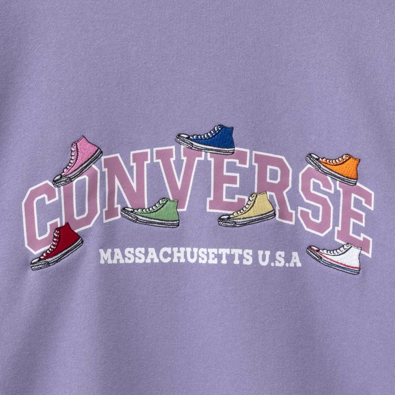 CONVERSE  裏毛シューズ刺繍トレーナー レディース商品画像-29