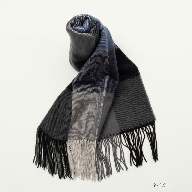 NAVY  チェックマフラー メンズ商品画像-2