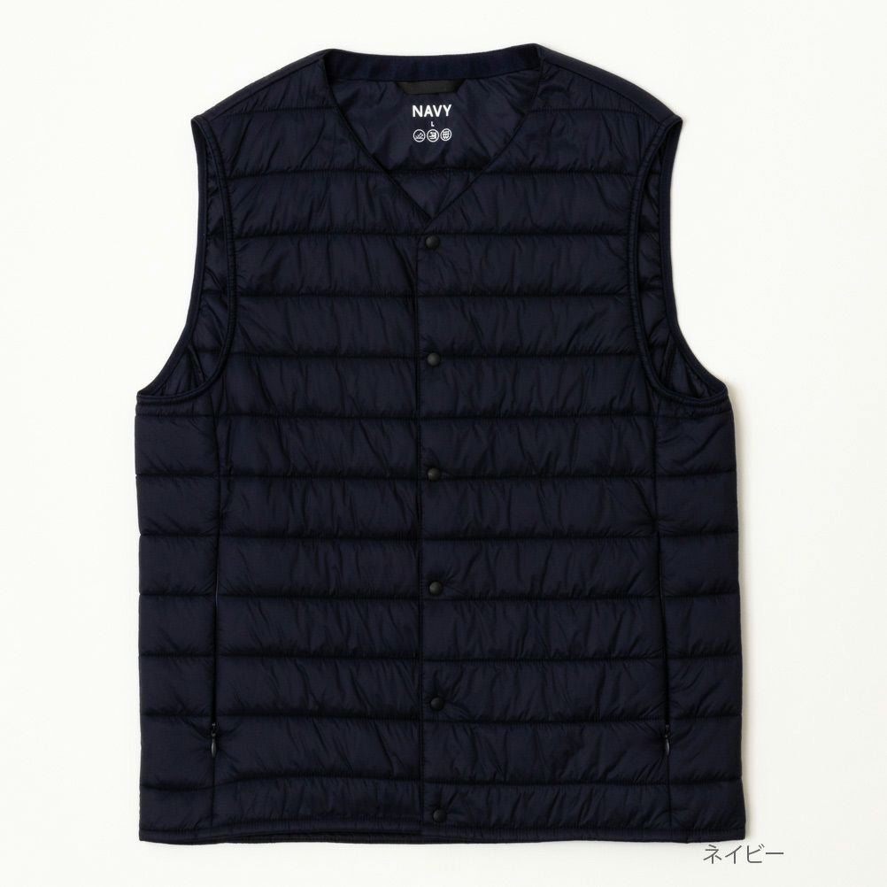 NAVY 20Dナイロンインナー中綿ベスト メンズ