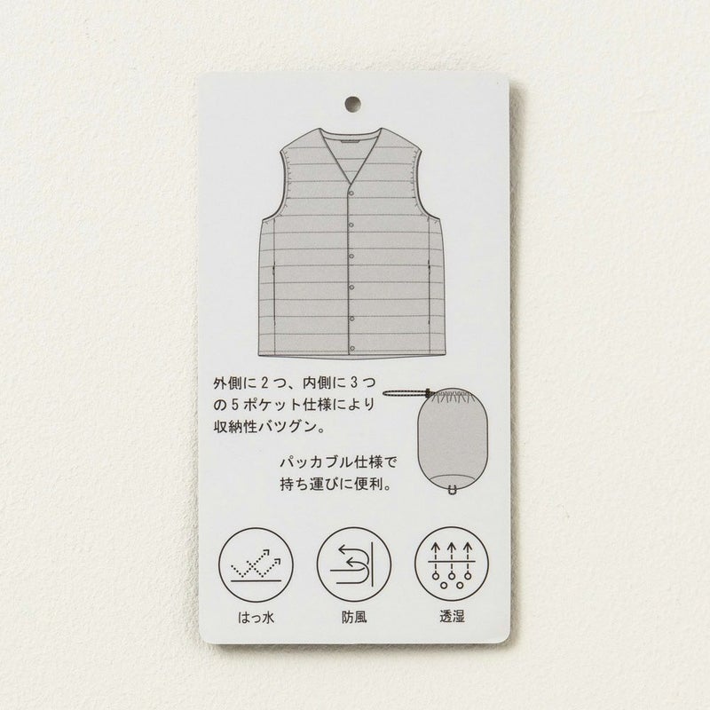 NAVY 20Dナイロンインナー中綿ベスト メンズ商品画像-16