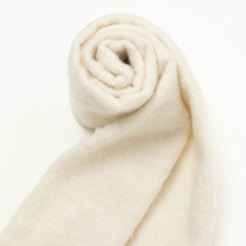 NAVY 太フリンジ無地マフラー レディース商品画像-5