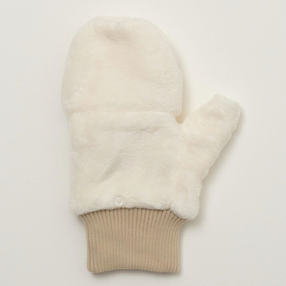 NAVY ファーグローブ レディース