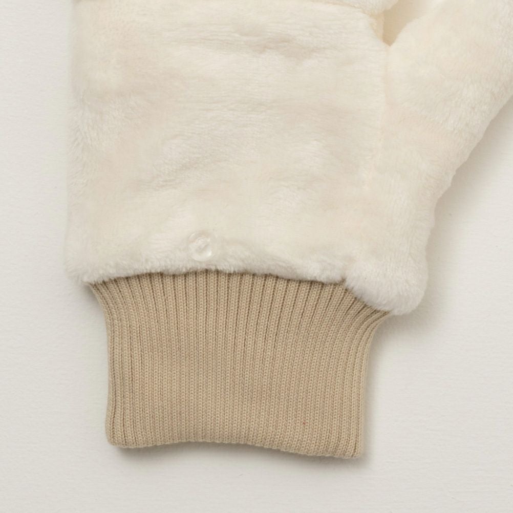 NAVY ファーグローブ レディース