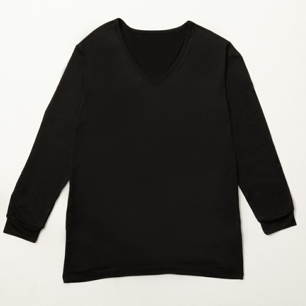 MAC HEAT Vネック9分袖インナーシャツ メンズ ネコポス 対応商品