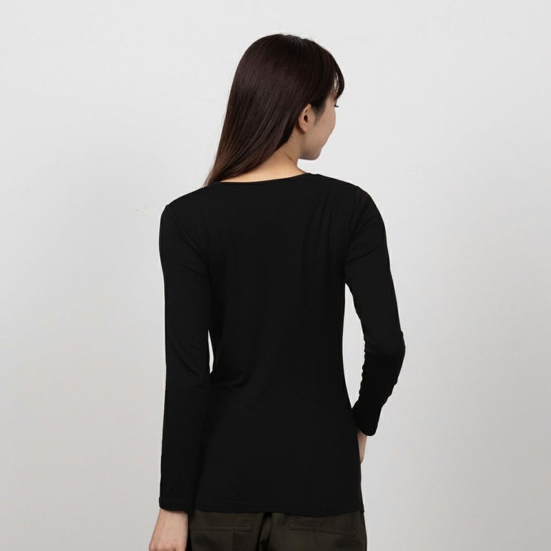 MAC HEAT クルーネック10分袖インナーシャツ レディース メール便 対応商品商品画像-5