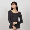 MAC HEAT Uネック8分袖インナーシャツ レディース メール便 対応商品商品サムネイル-2