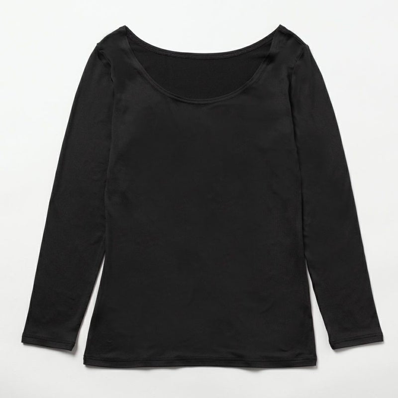 MAC HEAT  Uネック8分袖インナーシャツ レディース メール便 対応商品商品画像-7