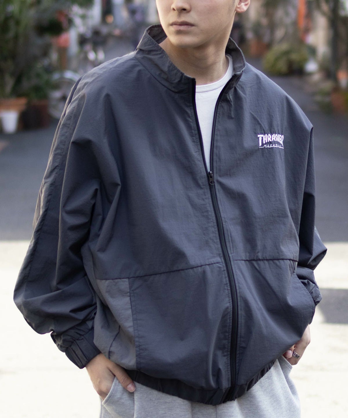 THRASHER 裏メッシュブルゾン メンズ