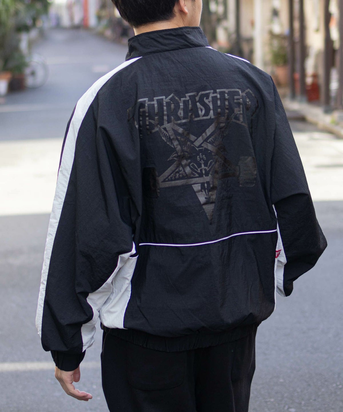 THRASHER 裏メッシュブルゾン メンズ