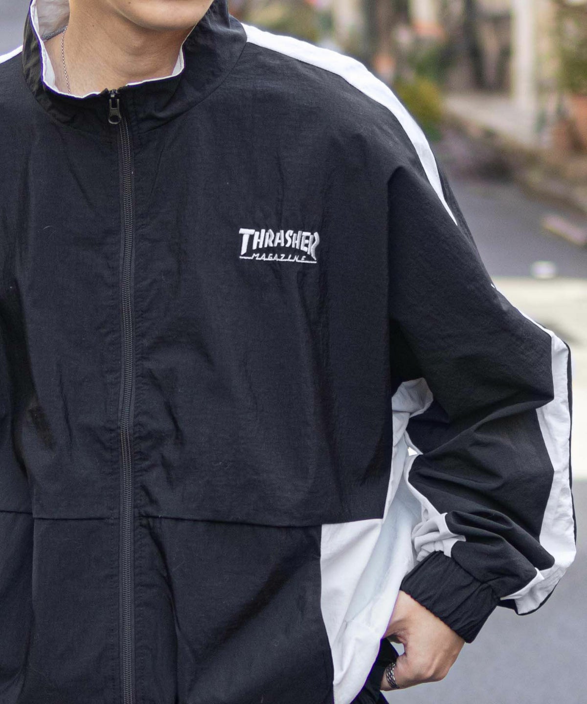 THRASHER 裏メッシュブルゾン メンズ