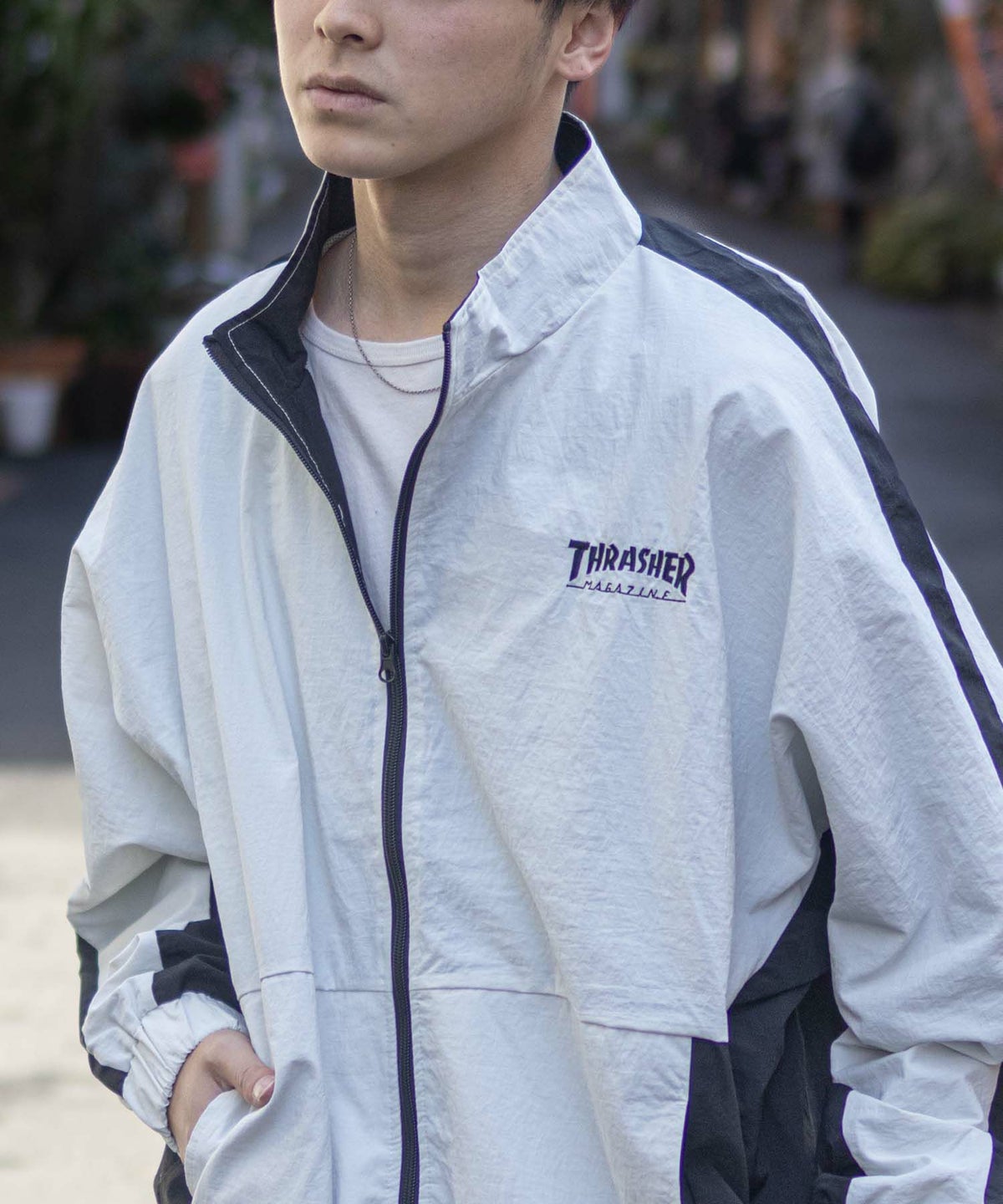 THRASHER 裏メッシュブルゾン メンズ