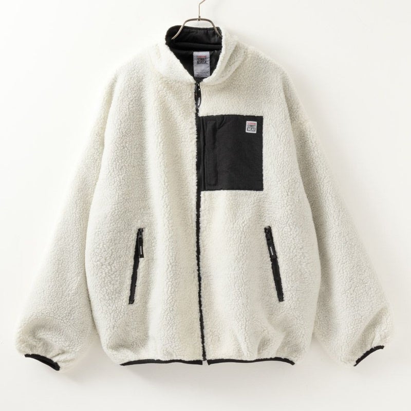 VISION STREET WEAR ジャガードボアブルゾン メンズ商品画像-4