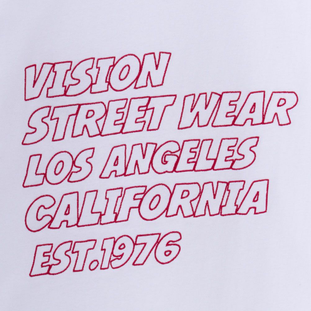 VISION STREET WEAR ハートサガラ刺繍長袖Tシャツ メンズ