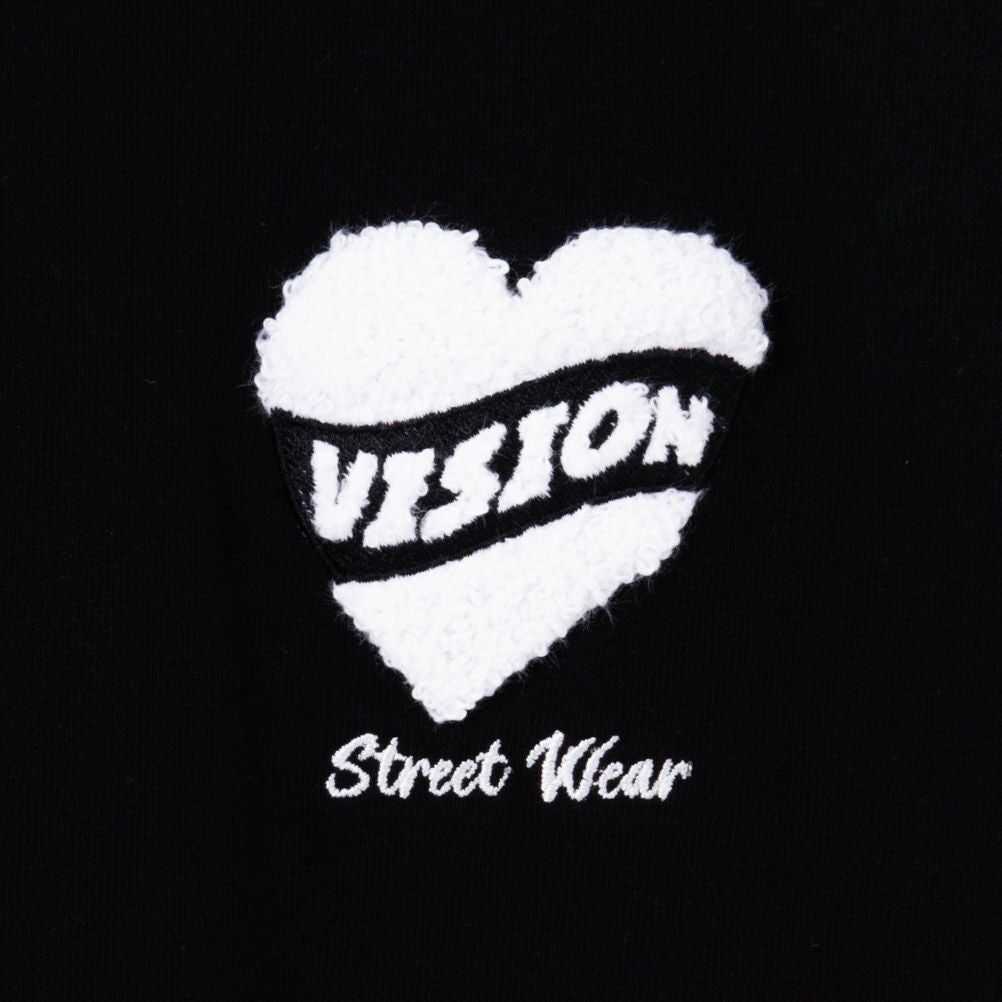 VISION STREET WEAR ハートサガラ刺繍長袖Tシャツ メンズ