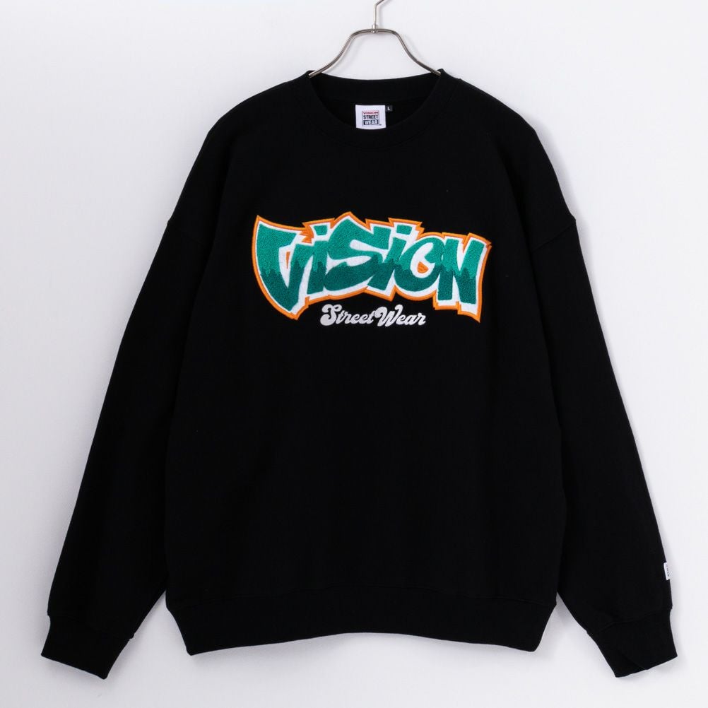 VISION STREET WEAR タギングサガラ刺繍トレーナー メンズ