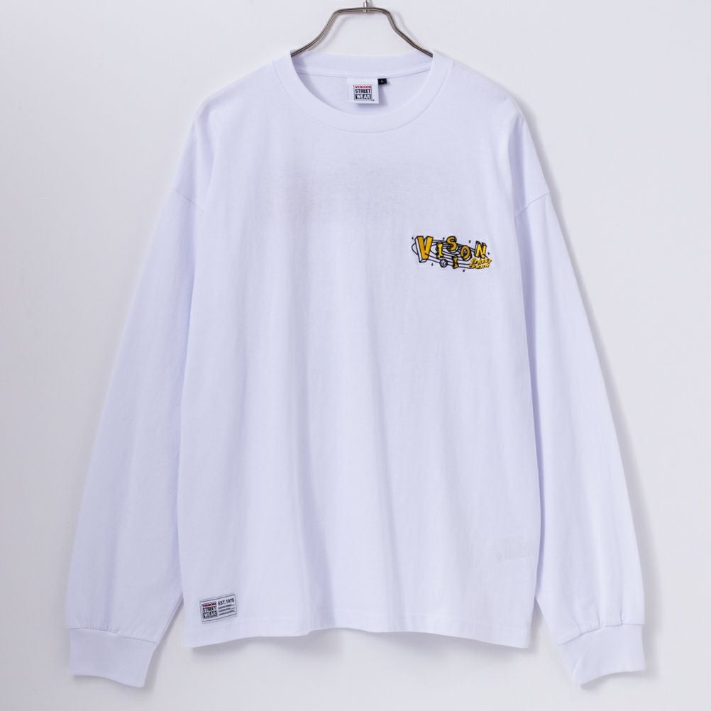 VISION STREET WEAR スペースマルチイラスト長袖Tシャツ メンズ