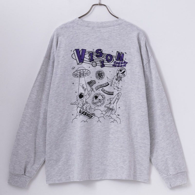 【オンラインストア限定】VISION STREET WEAR スペースマルチイラスト長袖Tシャツ メンズ商品画像-12