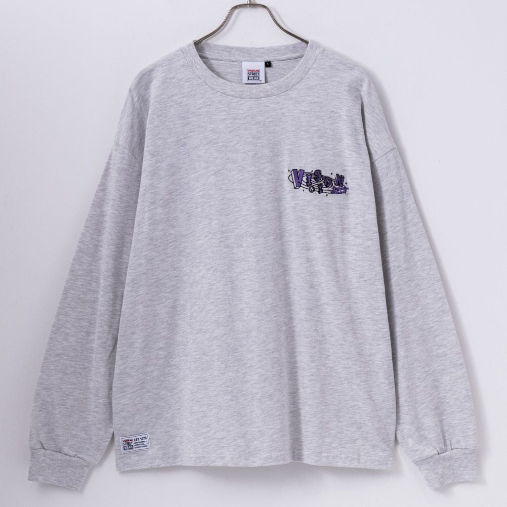 VISION STREET WEAR スペースマルチイラスト長袖Tシャツ メンズ