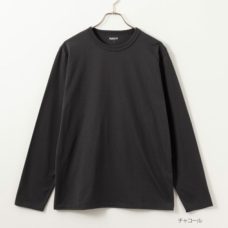 NAVY 無地長袖Tシャツ メンズ商品画像-2