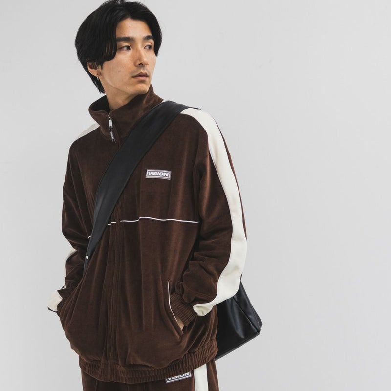 [期間限定価格]VISION STREET WEAR  ベロアトラックジャケット メンズ商品画像-1