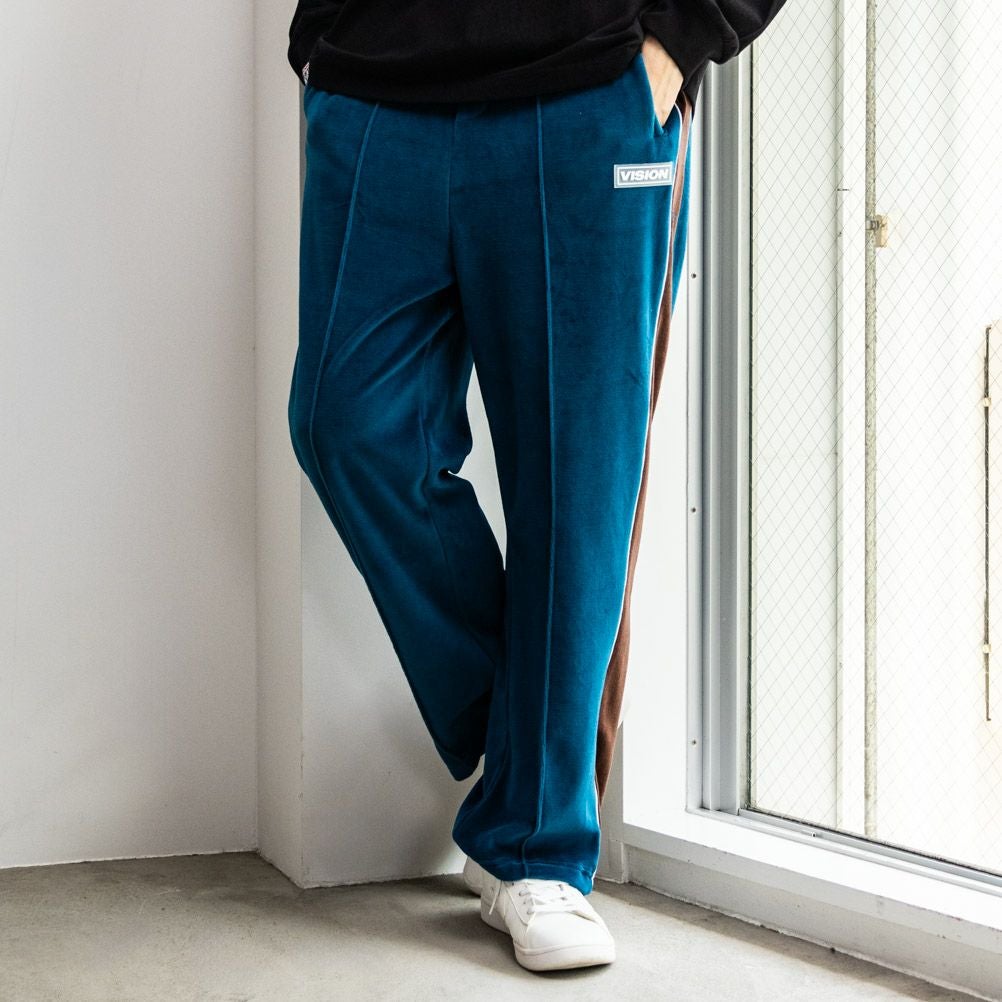 VISION STREET WEAR ベロアトラックパンツ メンズ