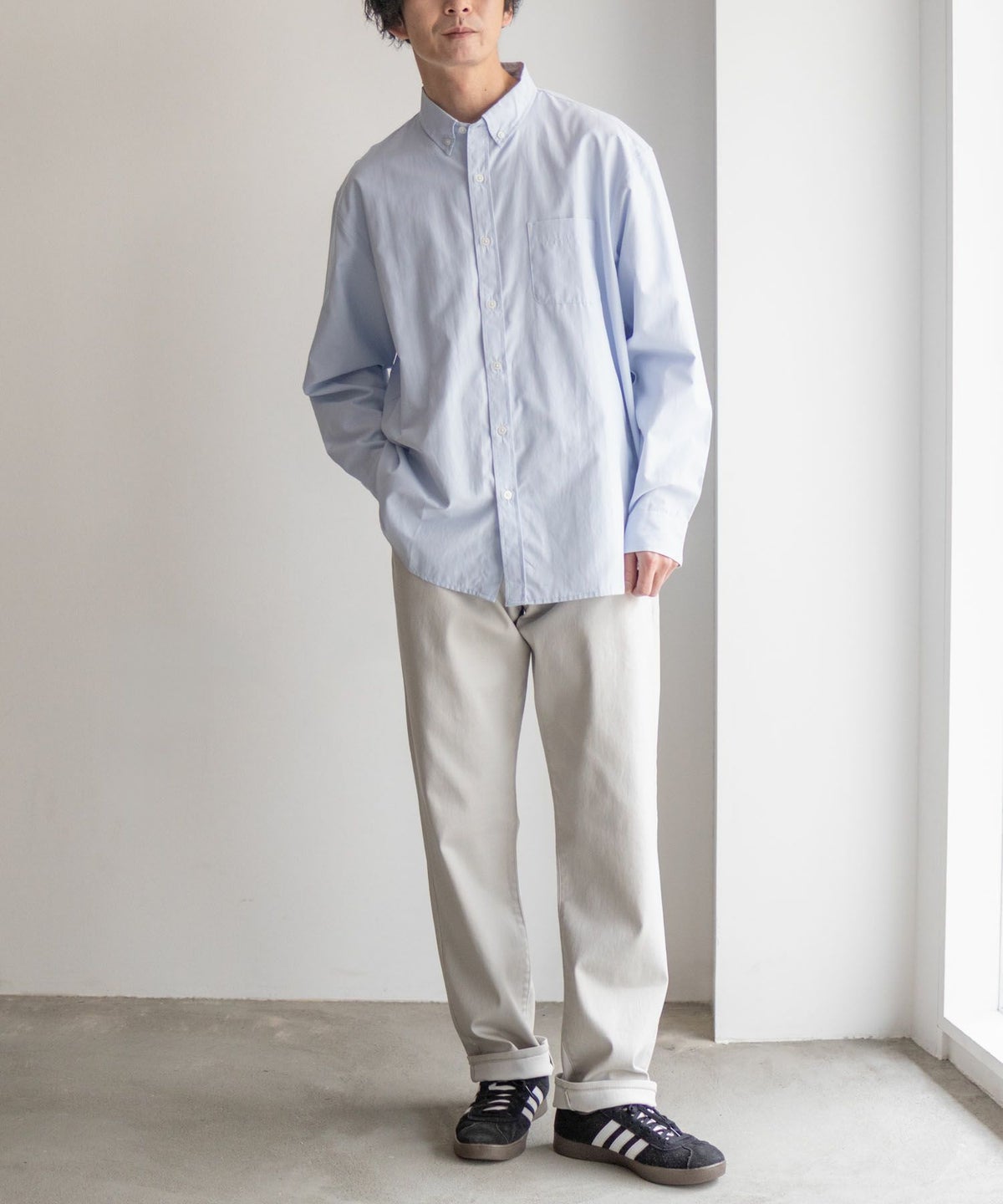 NAVY RICH COLORS テーパードパンツ メンズ