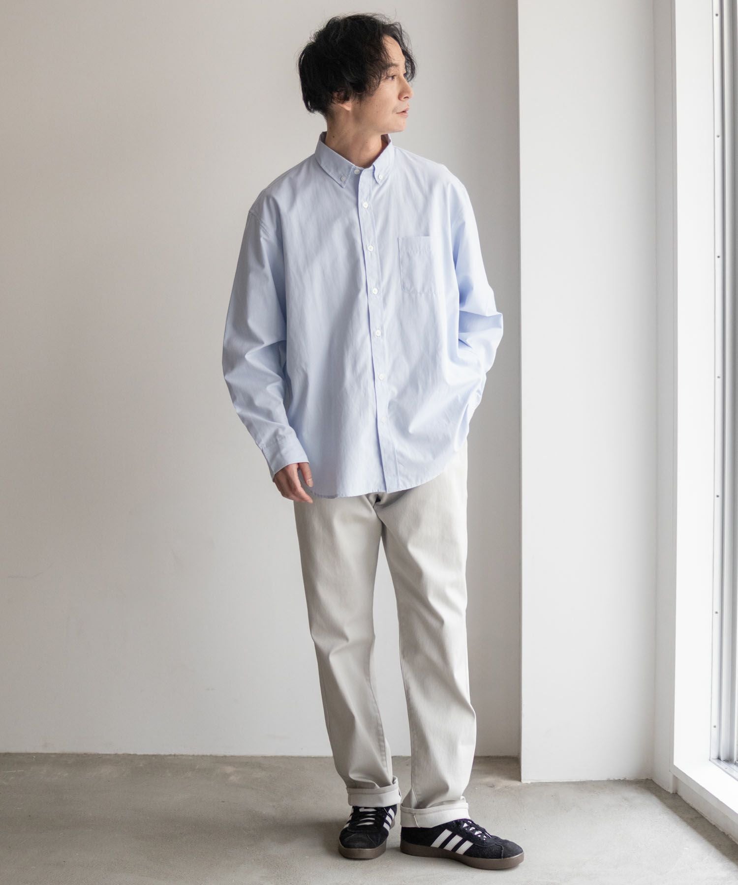 NAVY RICH COLORS テーパードパンツ メンズ