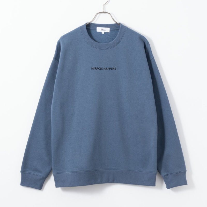 [期間限定価格]裏起毛刺繍トレーナー メンズ商品画像-1