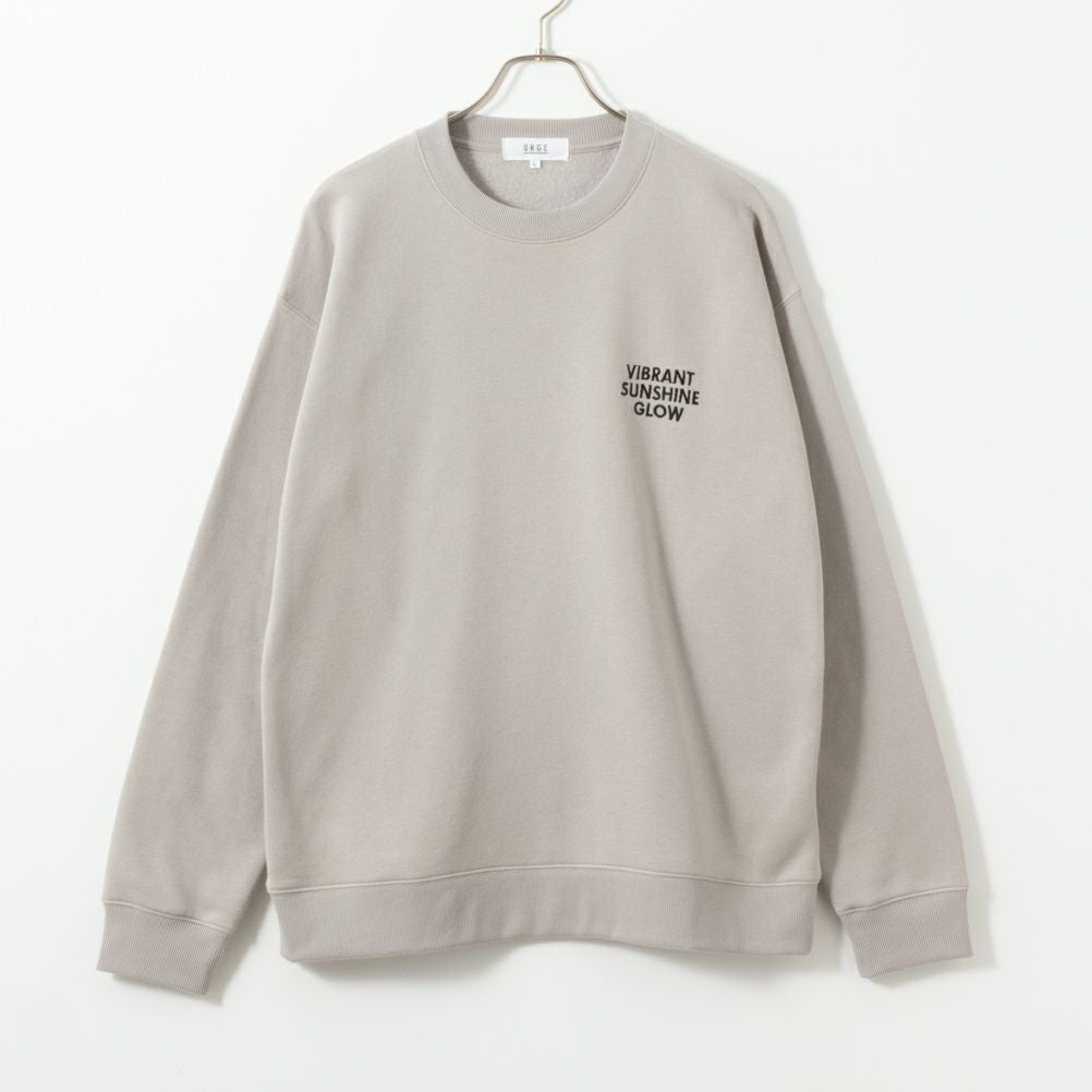 裏起毛刺繍トレーナー メンズ