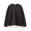 URBAN COLLECTION ポンチ素材 エアスムージーレイヤードトレーナー メンズ