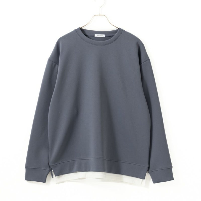 URBAN COLLECTION  ポンチ素材 エアスムージーレイヤードトレーナー メンズ商品画像-2