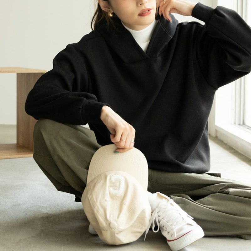 NAVY フワモチパーカー レディース商品画像-1