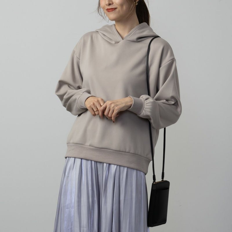 NAVY  フワモチパーカー レディース商品画像-3