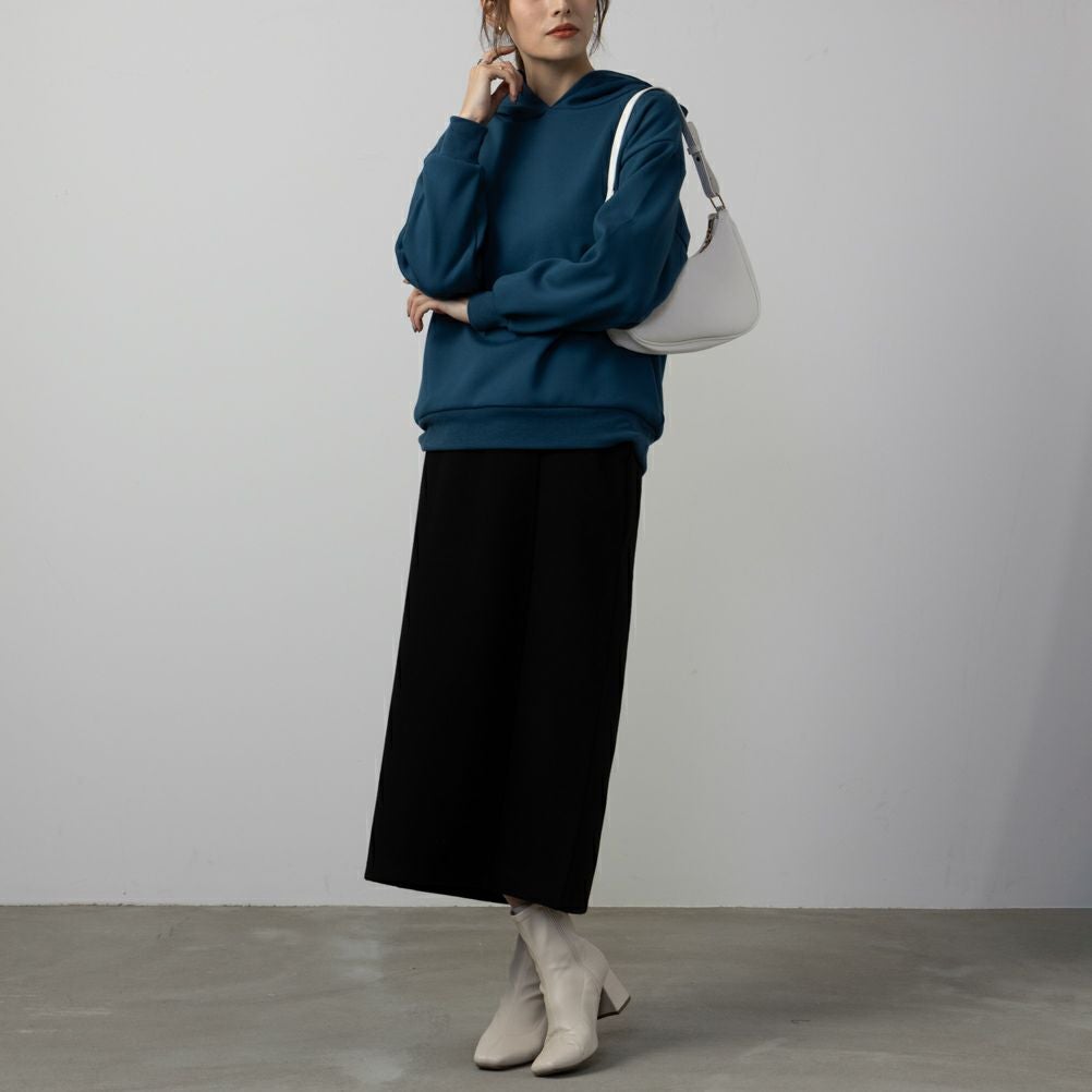 NAVY フワモチパーカー レディース