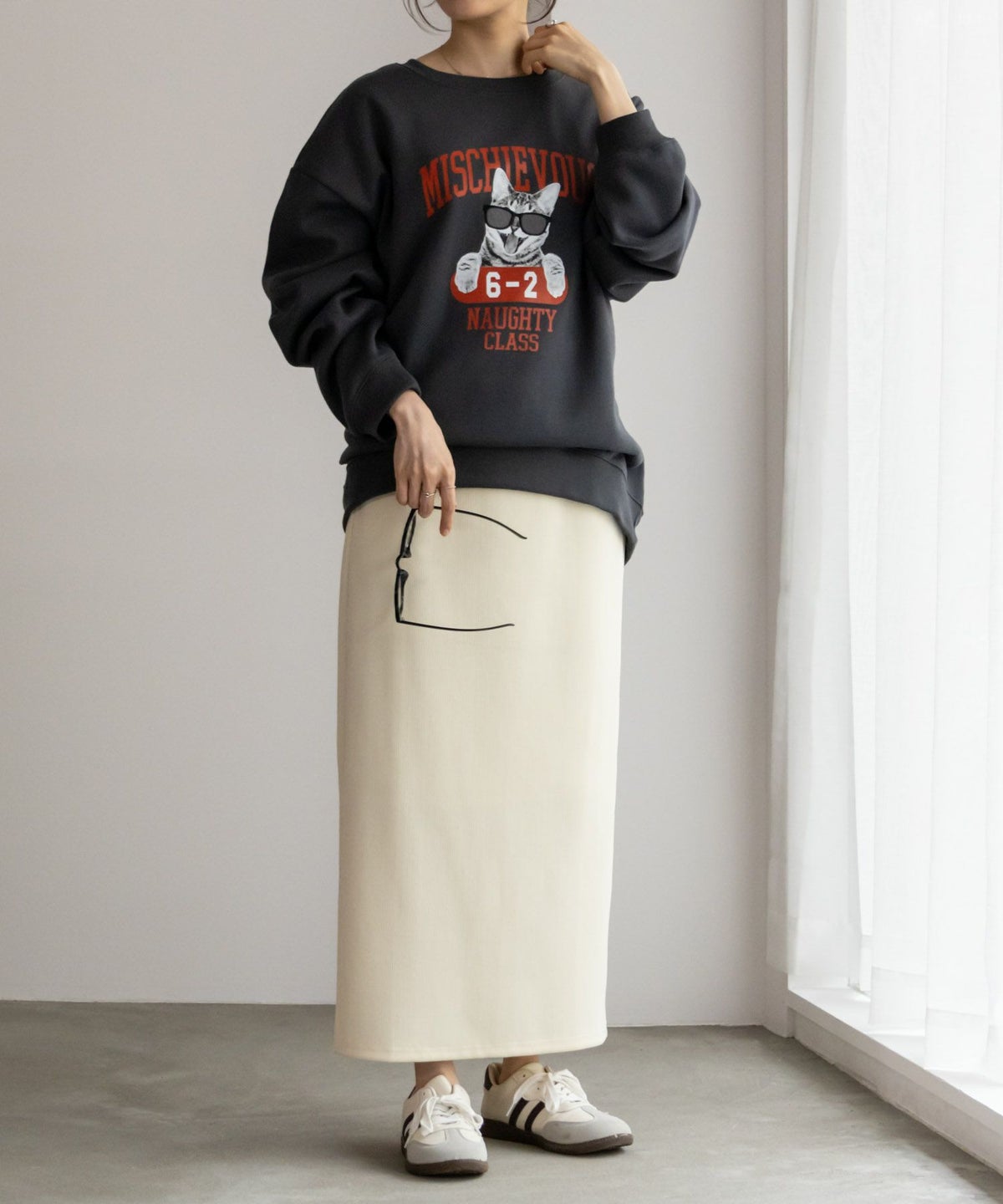 アニマルフォトプリントトレーナー メンズ