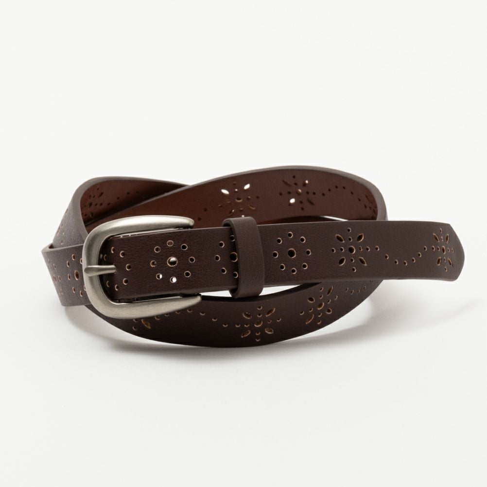 C17 25mm幅パンチングベルト レディース