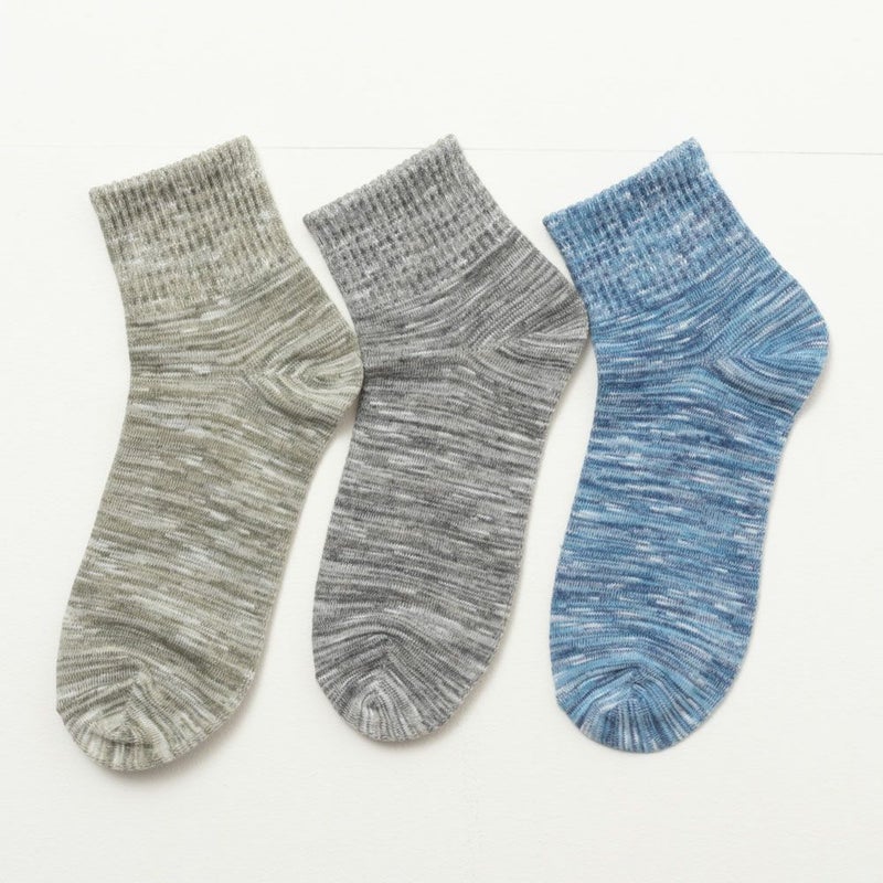 NAVY クォーターソックス スラブミックス メンズ商品画像-8