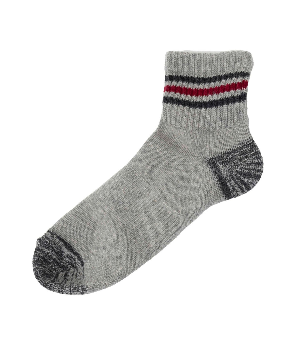 NAVY クォーターソックス ライン柄 メンズ